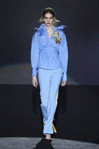 Fashion designer Menchen Tomas at MBFW Madrid 2025